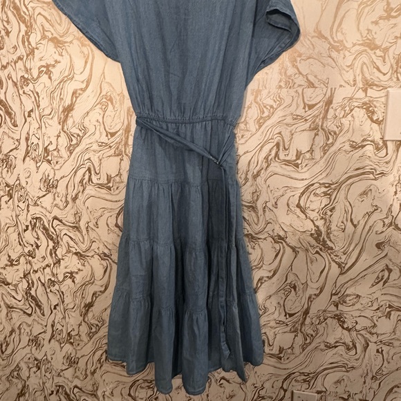 SOLD**Denim Midi Dress - Picture 3 of 3